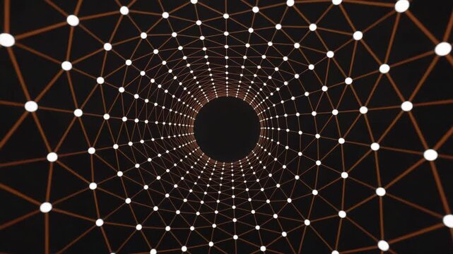 Dynamic network connections visualized in stunning futuristic design