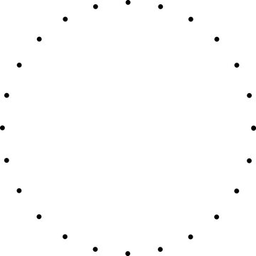 Dotted Circle Line Frame 
