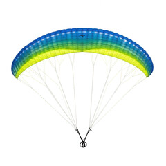 Colorful parachute isolated on transparent background