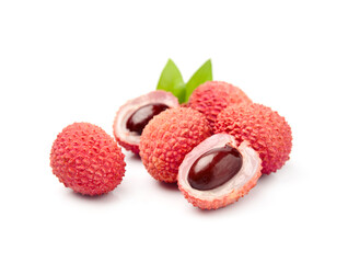 Sweet lychee fruits