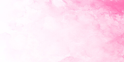 Fototapeta premium pink watercolor background abstract texture, Soft pink watercolor background. Pink texture background. painted pink watercolor canvas for splash design.