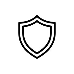 Obraz premium Minimalist Shield Icon Illustration for Security and Protection Concepts