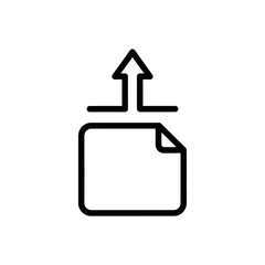 Obraz premium Modern Document Upload Icon for Digital File Sharing and Storage