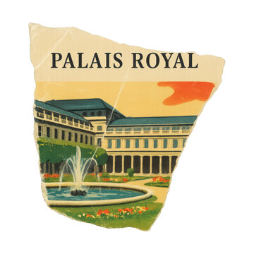 PNG Vintage Palais Royal illustration.