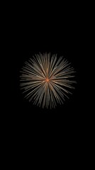 Fototapeta premium Clean chroma key fireworks sparkling star a stunning view of a vibrant and bright sparkler explosion against a black background. This image captures the essence of celebration and festivity, perfect