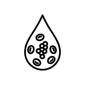 LDL Metabolic Syndrome Medical Line Icon