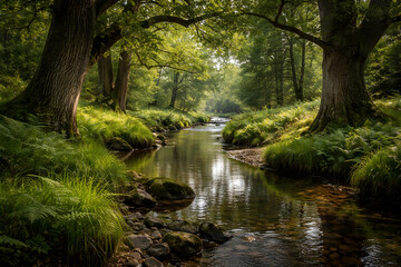 stream in the forest