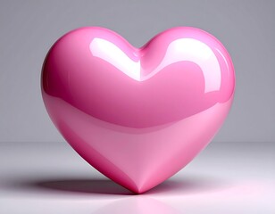 Pink Heart - Symbol of Love, Affection, and Valentines Day.