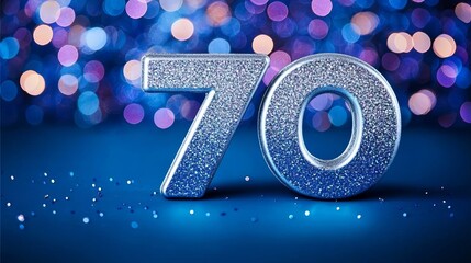 Elegant Sparkling Decor for a Seventieth Milestone Celebration, Creating Unforgettable Memories