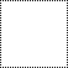 Fototapeta premium Dotted Square Line Frame