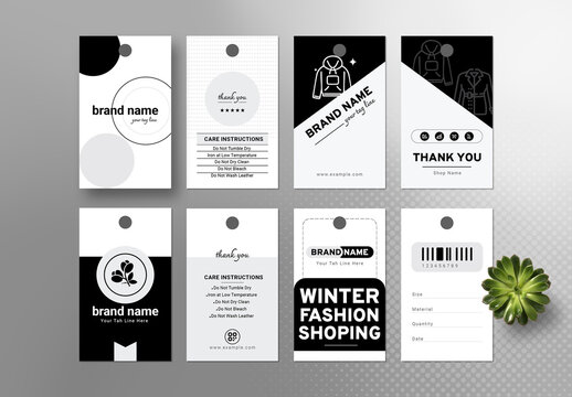Branding Product Tag Label Template