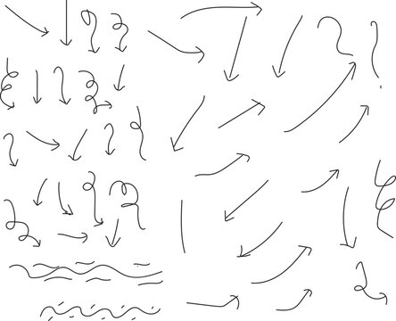 set as hand drawn vactor  on whait backround