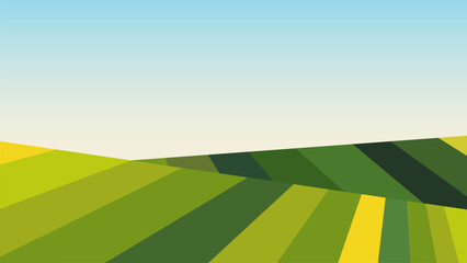 Abstract perspective farm field landscape geometric background