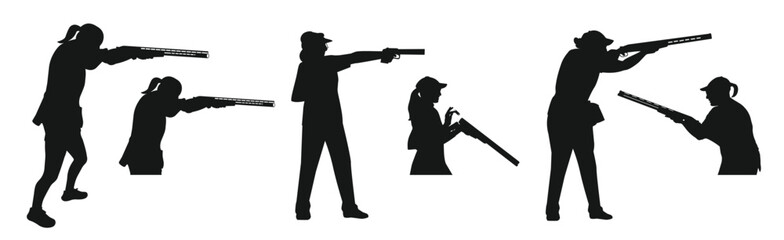 skeet shooter shooting silhouette hunting  © Dais