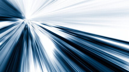 スピード感あふれるブルーの放射状ライン