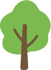 Obraz premium Tree illust 트리 나무 그림