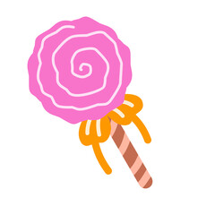 A cute candy with pink colors