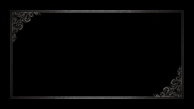 retro vintage film frame. silent movie caption cards with old film effect