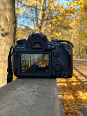 camera on the railing