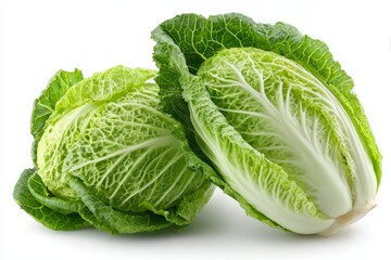 Obraz premium Cross-section of fresh bok choy vegetable (Chinese cabbage) with vibrant green leaves, white stems and intricate natural pattern, healthy food concept.