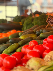 vegetables at the market