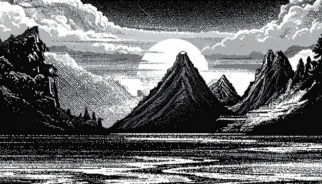 “Dense grayscale pixel grid resembling random noise or data encoding pattern.” - Powered by Adobe