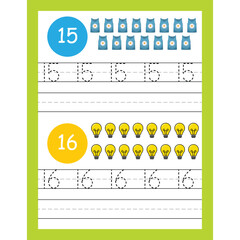 Counting worksheet activities for kids page 19
