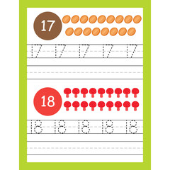 Counting worksheet activities for kids page 20