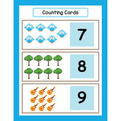 Counting worksheet activities for kids page 24