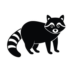 Fototapeta premium Raccoon Flat Design Icon