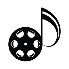 Reels Music Note Flat Icon