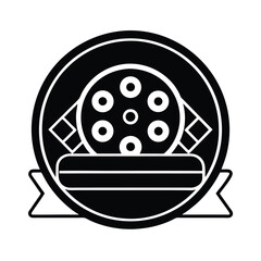 Reels Rewind Neon Icon