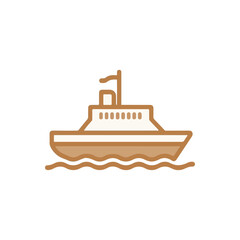 Obraz premium fishing boat vector illustration