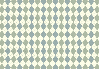 洗練されたアーガイルチェック：優しい色調のシームレスパターン