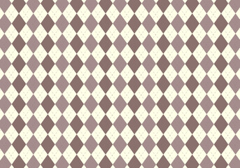 クラシックなアーガイル柄のシームレスパターン：秋冬ファッション、テキスタイルデザイン、高級感のある背景素材