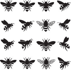 PrintBee Silhouette Vector Set &ndash; Insect Icon Collection