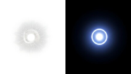 Dual halos of light