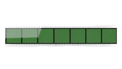 Green loading bar PNG isolated on transparent background, progress indicator graphic for website design and software development projects