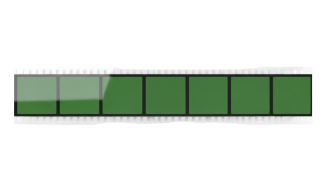 Green loading bar PNG isolated on transparent background, progress indicator graphic for website design and software development projects - Powered by Adobe
