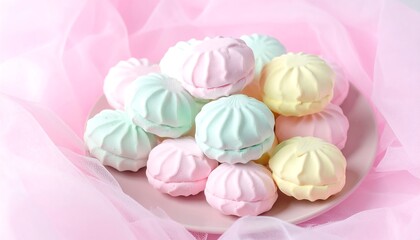 Pastel Marshmallows - A Sweet and Colorful Treat.