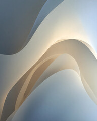 A white and blue wave pattern