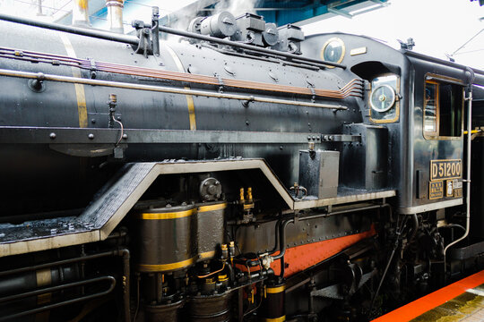 山口線　新山口駅　SLやまぐち号（D51 200）