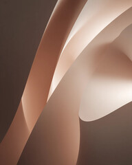 A brown and tan background with a curved line