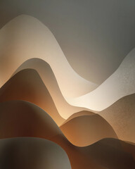 A mountain range with a brown and tan color scheme