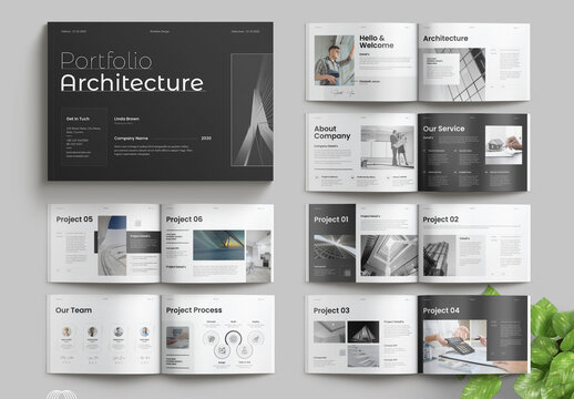 Architecture Portfolio Template Landscape