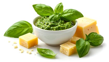 Pesto Sauce with Basil and Parmesan Cheese.