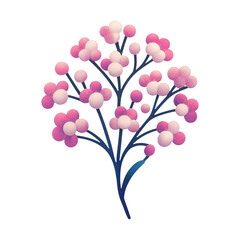 Fototapeta premium PNG Colorful abstract floral design