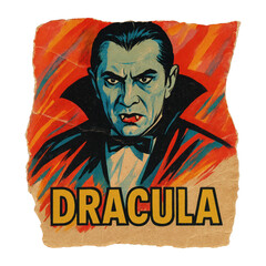 Obraz premium PNG Vintage Dracula illustration design.