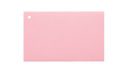 Light pink acrylic sheet with hole isolated PNG on transparent background, pastel color plastic material for crafts and design