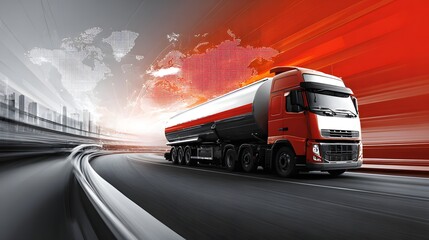 Moderner LKW als Symbol für Logistik und Transport
